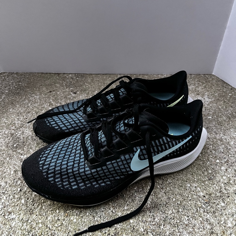 Size 9 - Nike Air Zoom Pegasus 37 Shoes Black Glacier Ice BQ9647-004 Women's